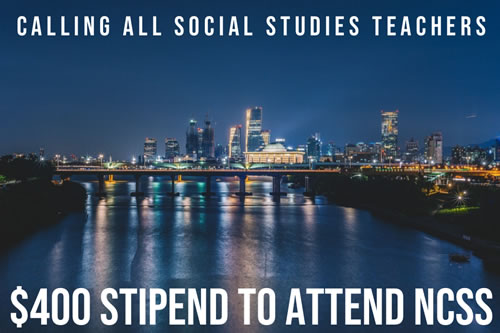 $400 Stipend to attend NCSS 2019