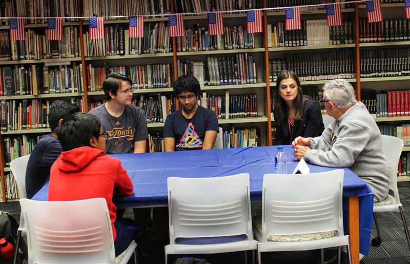 photo of group at table