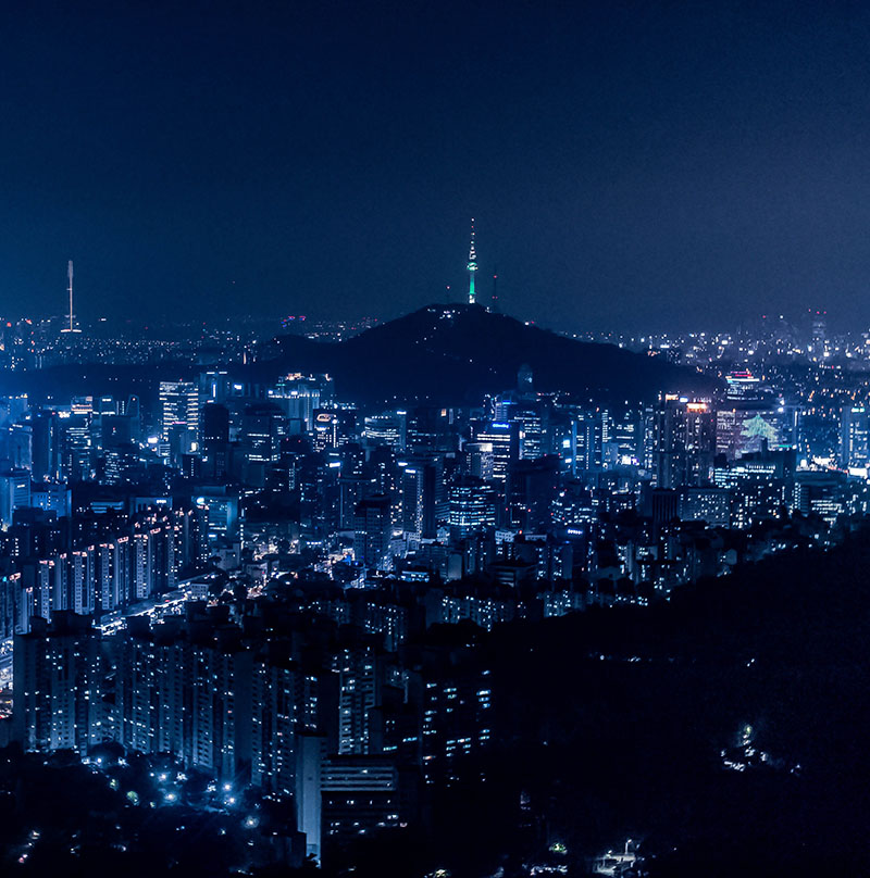 night-sky scene of city