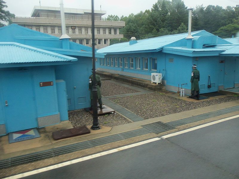 barracks with guards
